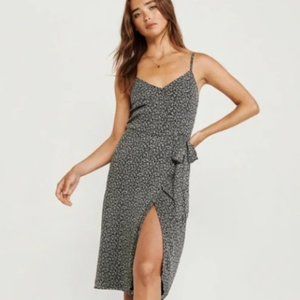 Abercrombie floral wrap dress XS